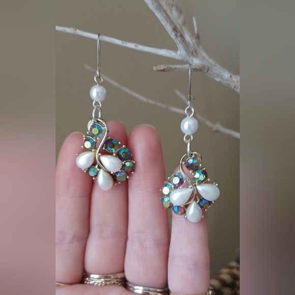 2/$30 Repurposed Vintage Earrings - Picture 1 of 2
